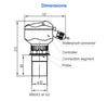 IQDS Integrated Ultrasonic Level Sensor Tank Level Probe 4-20mA 0-10m